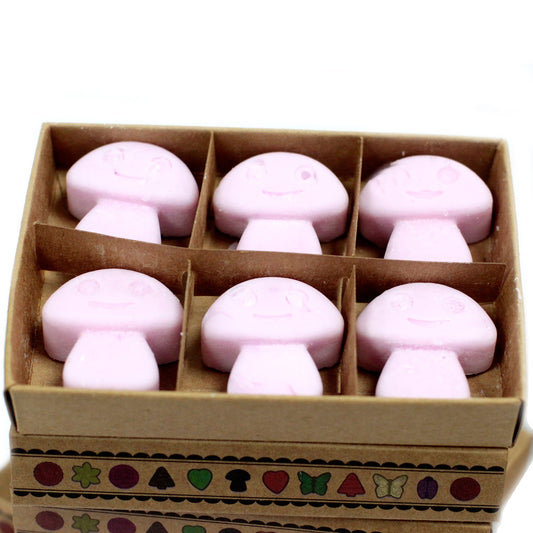 Mushroom Shaped Scented Box of 6 Wax Melts