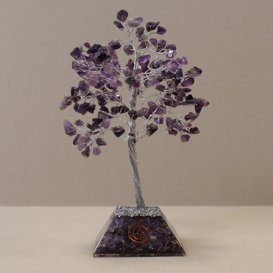 Amethyst Gemstone Tree With Organite Base