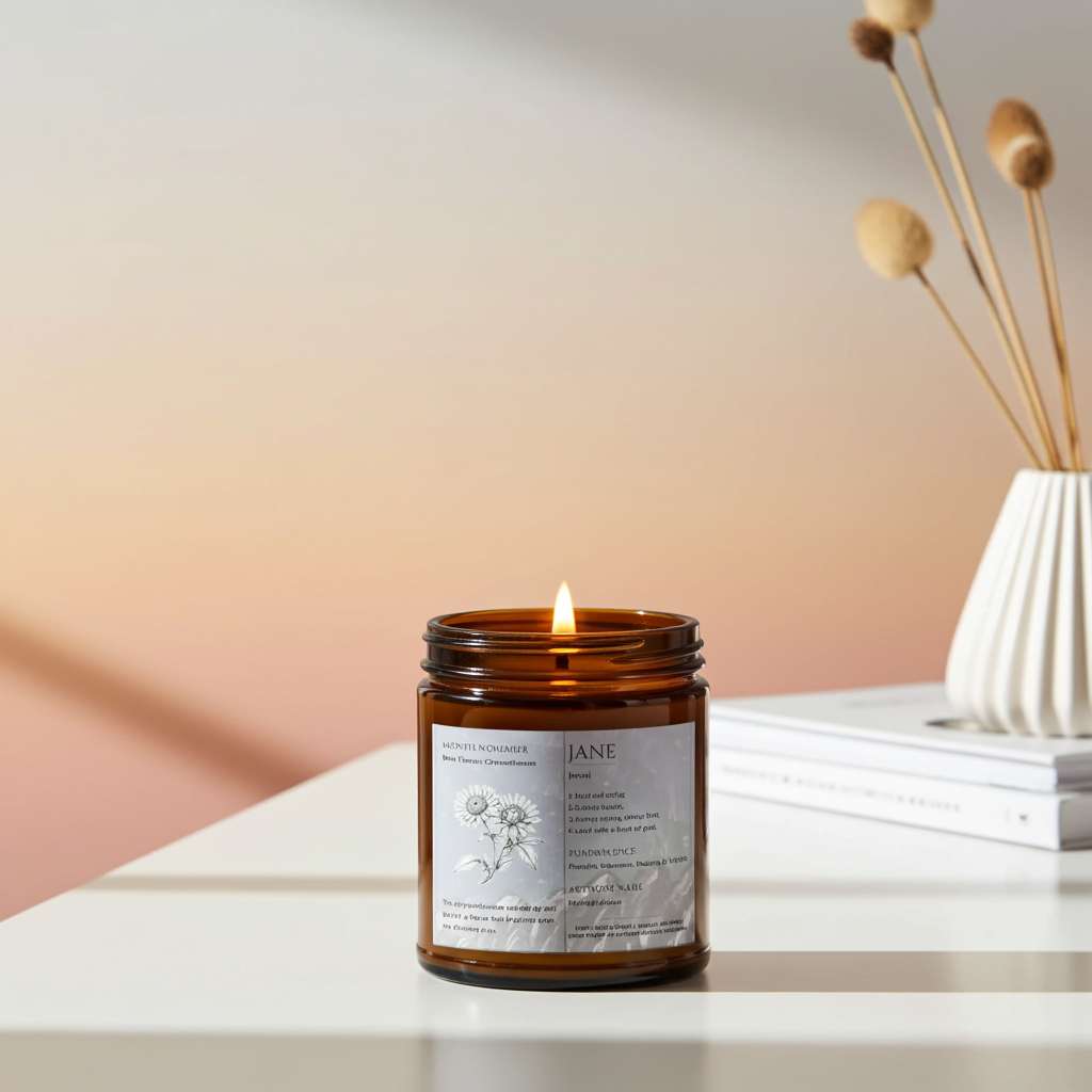 The Definition of you birth flower customisable scented artwork candle | Handmade | A personal gift - Artfully Curated Creations and identify whats in the image