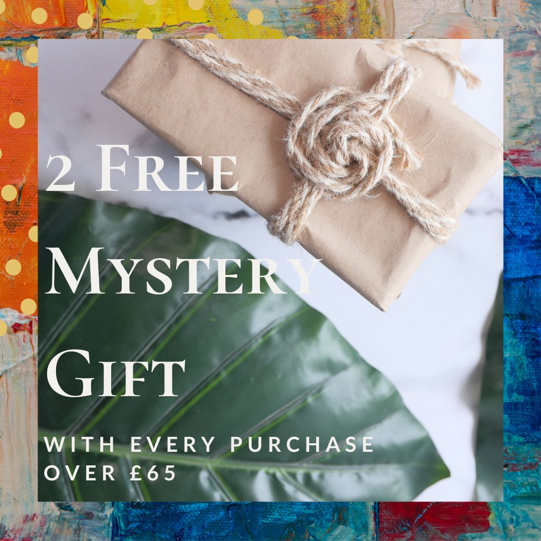 Free Mystery Gift On Orders Over £65 - Artfully Curated Creations and identify whats in the image