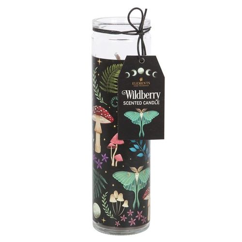Dark Forest Wildberry Candle 70-Hour Tube Candle Mystical Long Burn Scented Candle for Meditation, Relaxation, & Atmosphere