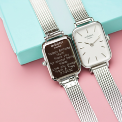 Personalised Ladies Lillie Handcrafted Watch By Architect London | Modern Font Engraving | A Personal Gift