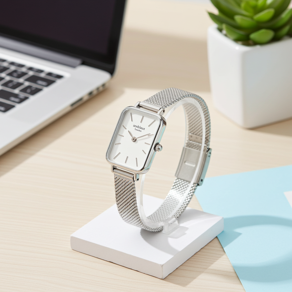 Personalised Ladies Lillie Handcrafted Watch By Architect London | Modern Font Engraving | A Personal Gift