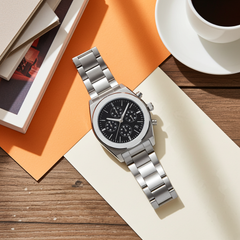 Personalised Men's Orbix Luxury Handcrafted Watch By Architect London | Modern Font Engraving | A Personal Gift