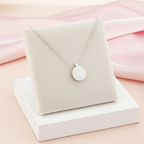 Personalised Eid Silver Disc Necklace | Engraved Pendant & Sentiment Card Gift Box