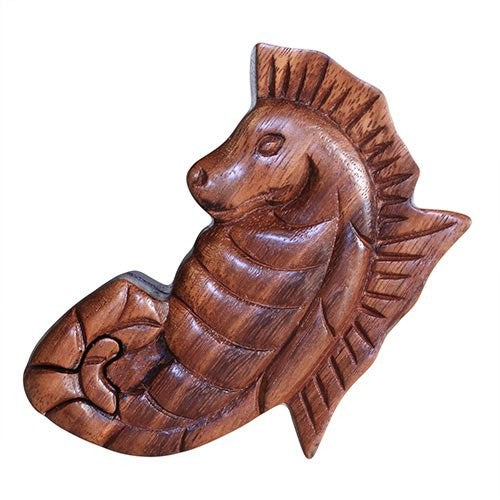 Bali Secret Trinket Storage Box - Sea Horse