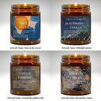 Art Candle Original Clay Artwork Scented Soy Wax in Amber Jar, Handmade Gift, Wedding Favor, Unique Home Décor Candle, Luxury Party Bag Gift