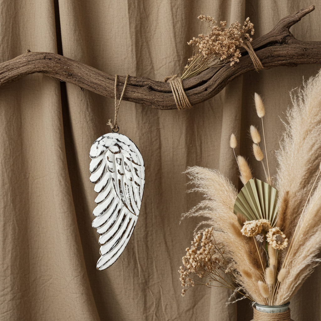 Hand Crafted 30cm Large Angel Wing - Artfully Curated Creations and identify whats in the image