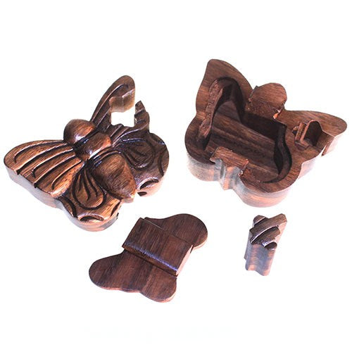 Bali Secret Trinket Storage Box - Butterfly