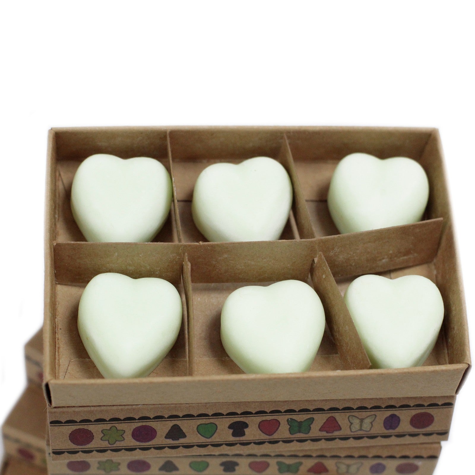 Heart Shaped Scented Box of 6 Wax Melts