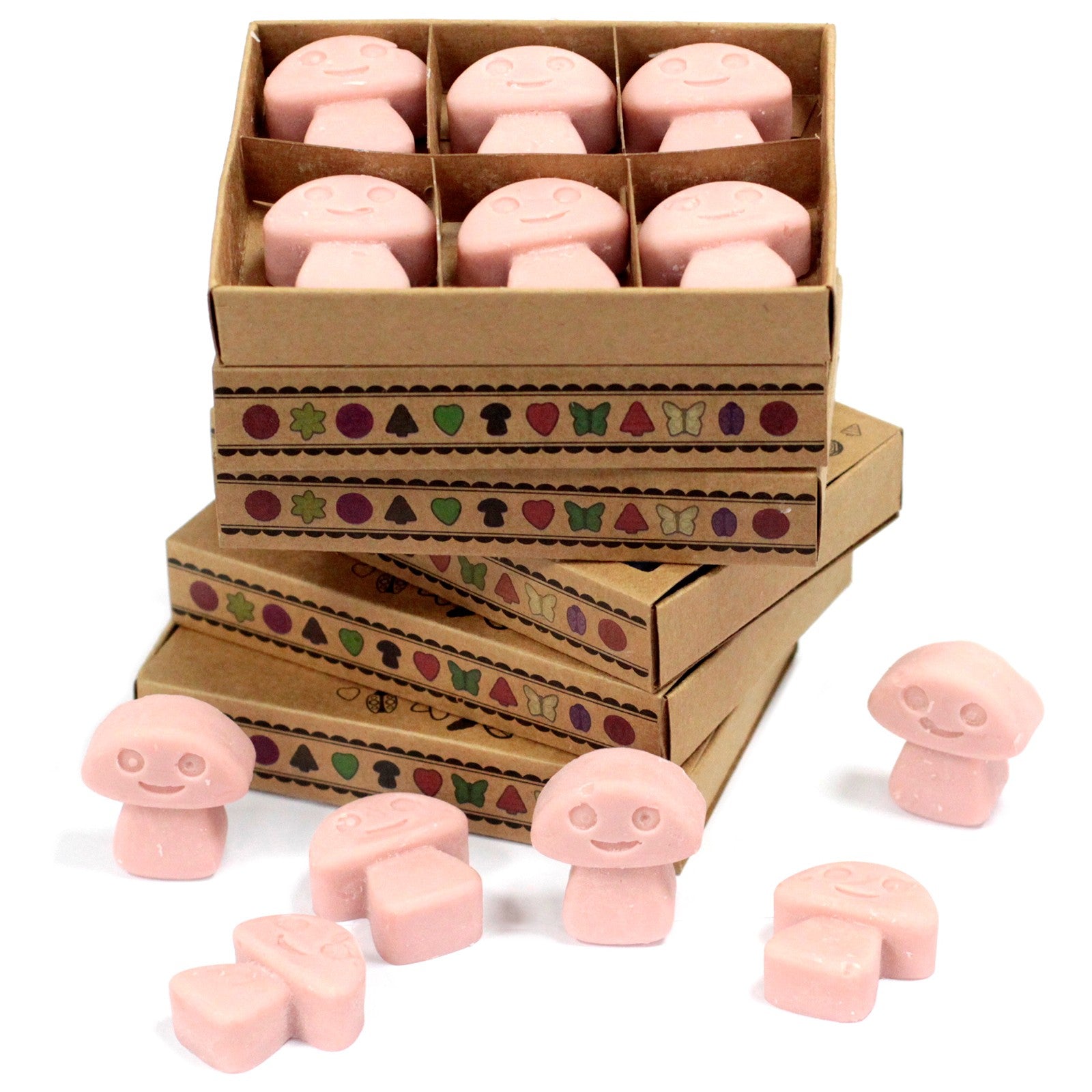 Mushroom Shaped Scented Box of 6 Wax Melts