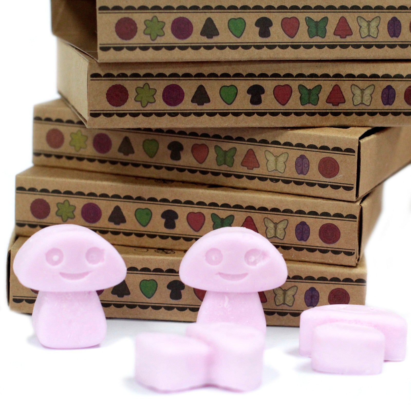 Mushroom Shaped Scented Box of 6 Wax Melts