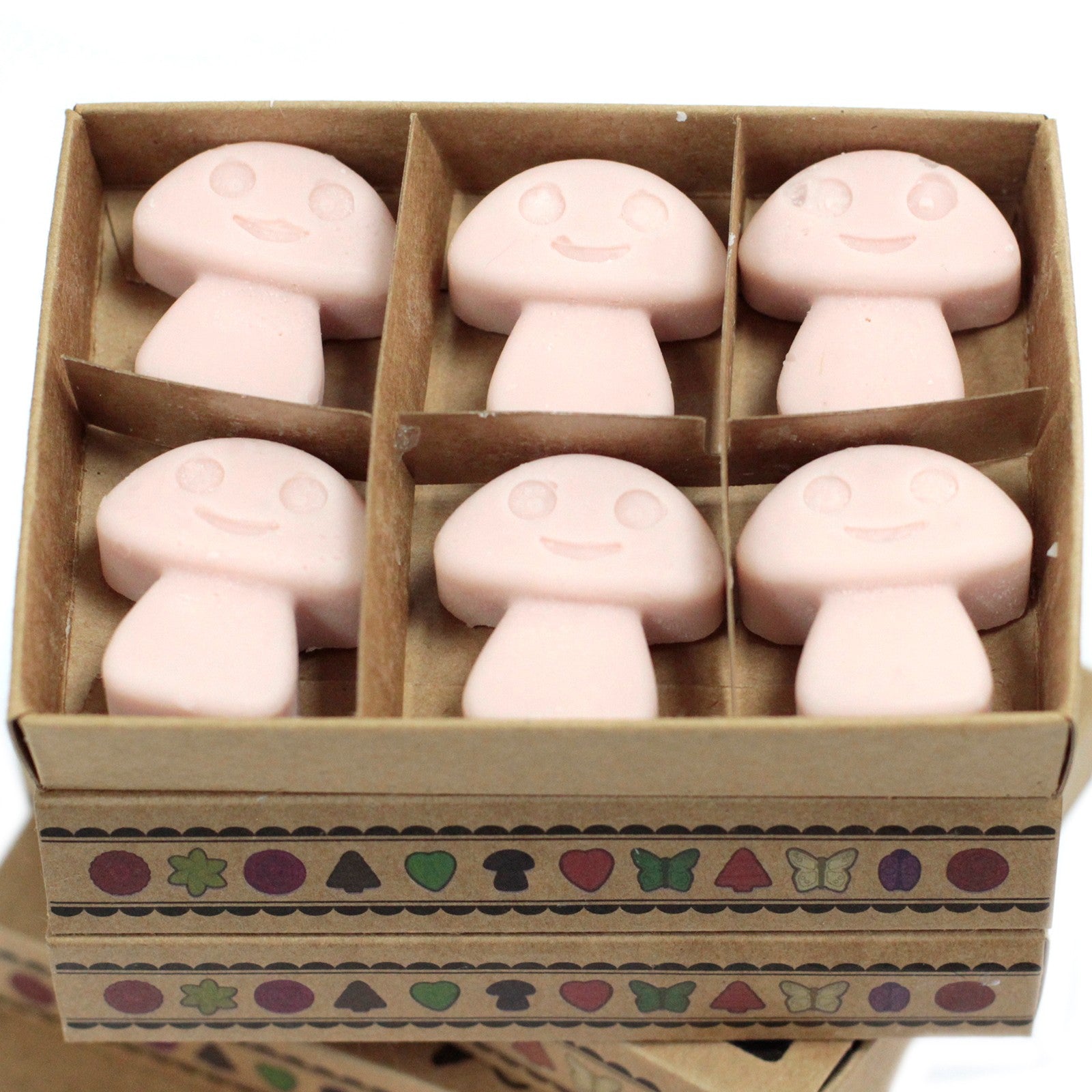 Mushroom Shaped Scented Box of 6 Wax Melts