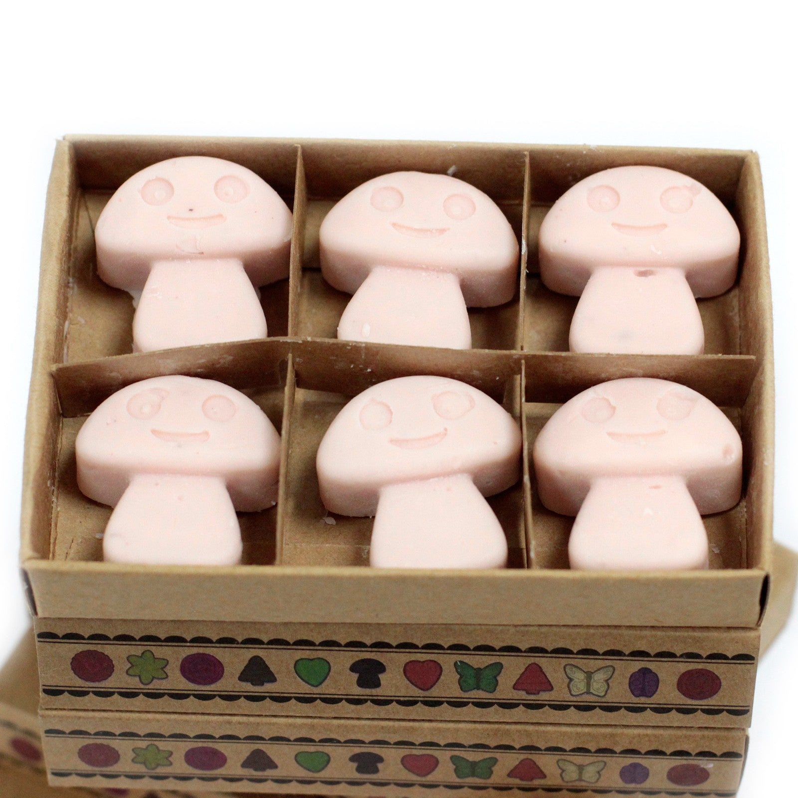 Mushroom Shaped Scented Box of 6 Wax Melts