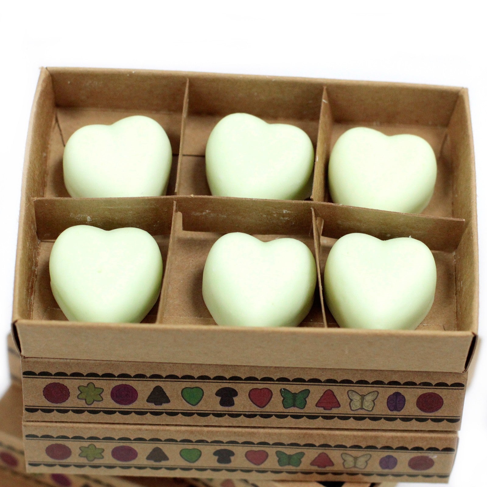 Heart Shaped Scented Box of 6 Wax Melts
