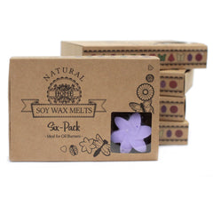 Flower Shaped Scented Box of 6 Wax Melts