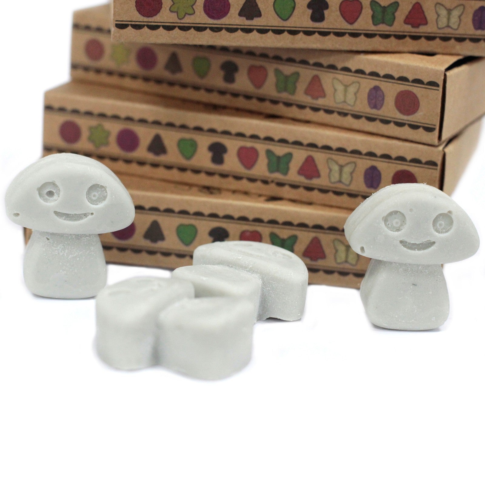 Mushroom Shaped Scented Box of 6 Wax Melts