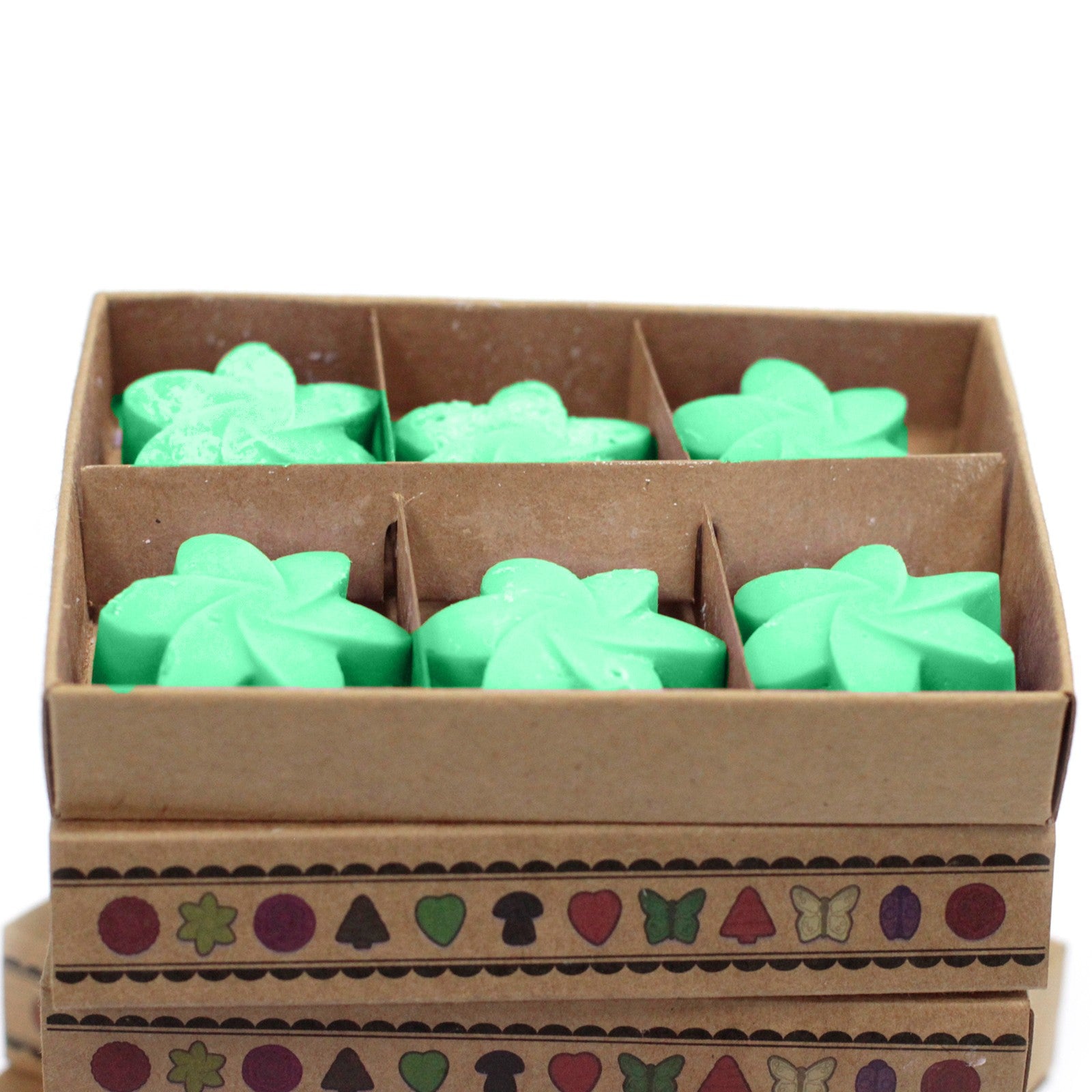 Flower Shaped Scented Box of 6 Wax Melts