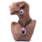 Pressed Flower Tree Of Life Jewellery Set