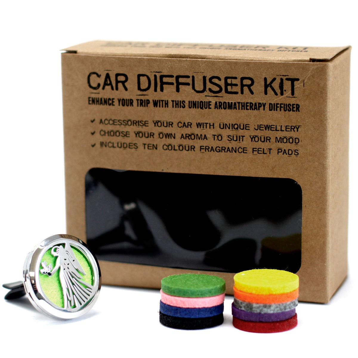 Aromatherapy Car Diffuser - 30mm - Artfully Curated Creations and identify whats in the image