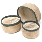 Set Of 3 Natural Jute Baskets