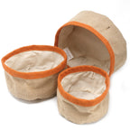 Set Of 3 Natural Jute Baskets