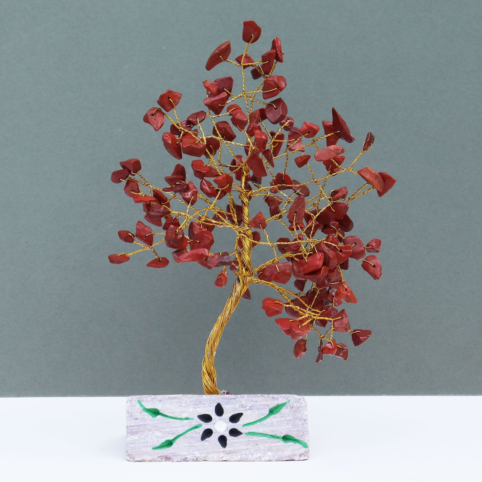 Red Jasper Indian Gemstone Tree