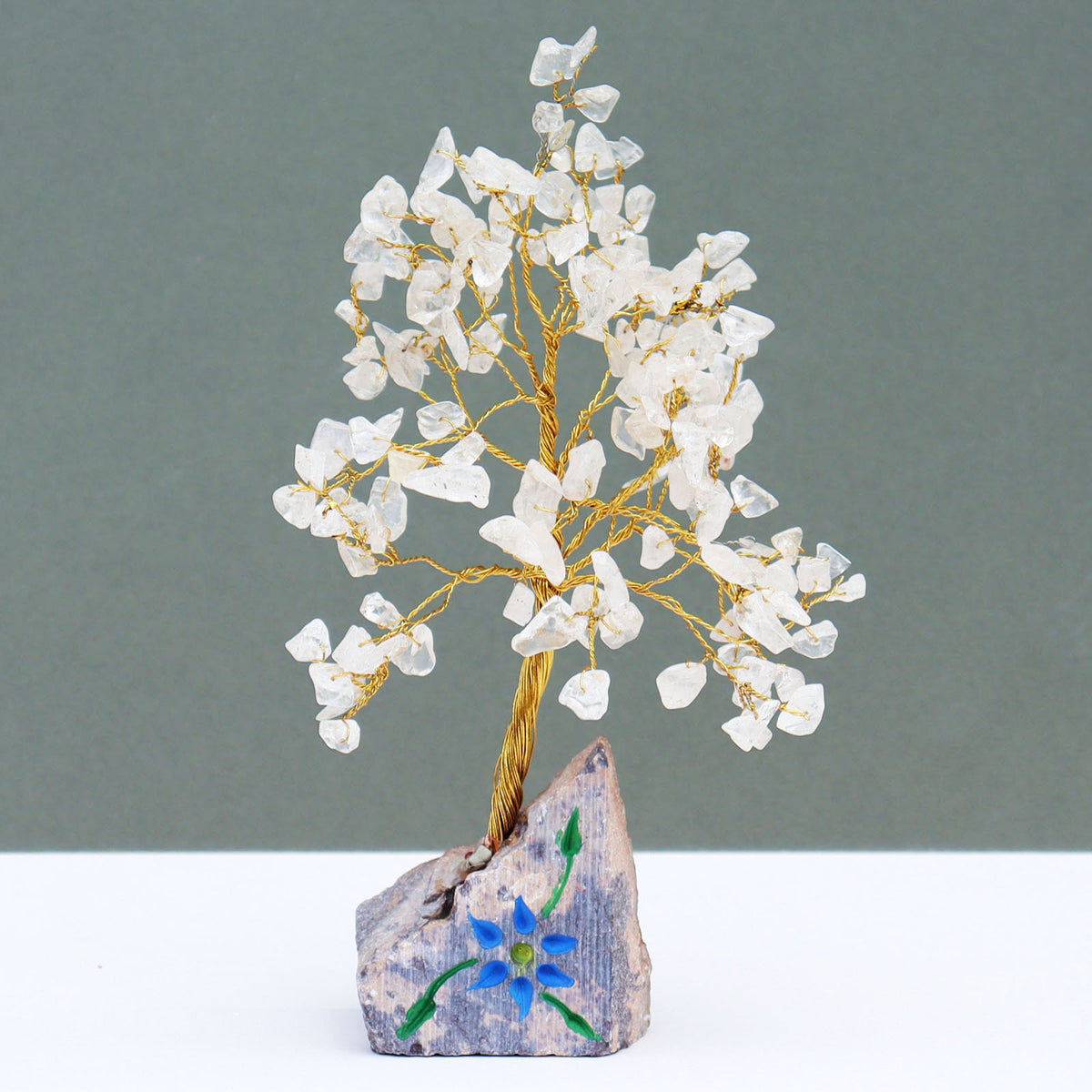 Rock Crystal Indian Gemstone Tree - Artfully Curated Creations and identify whats in the image