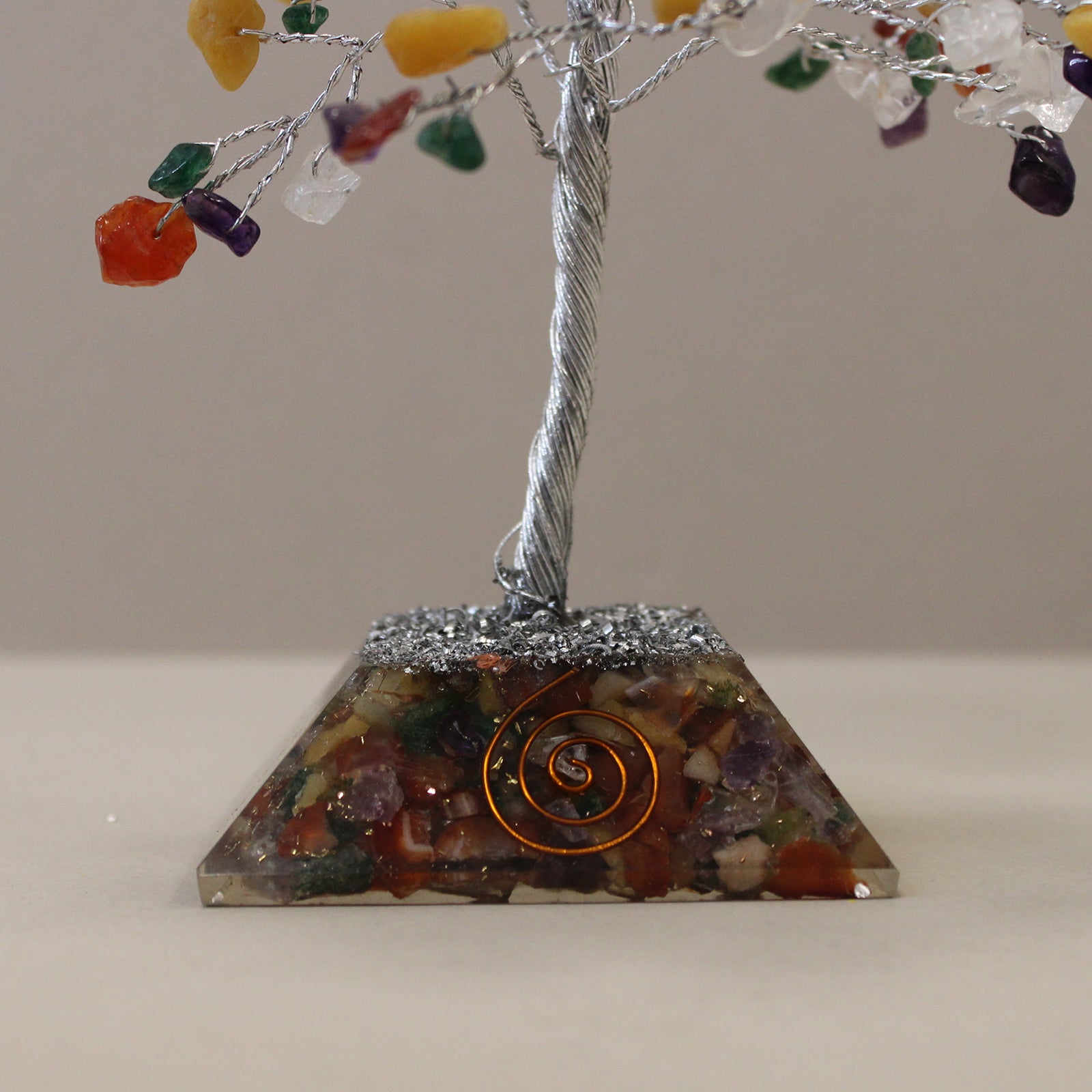 Multi Gemstone Tree With Organite Base