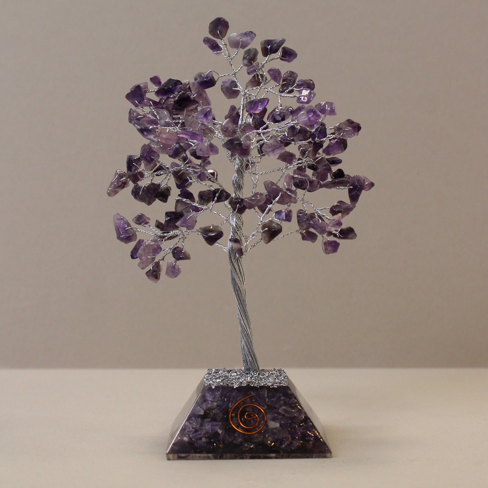 Amethyst Gemstone Tree With Organite Base
