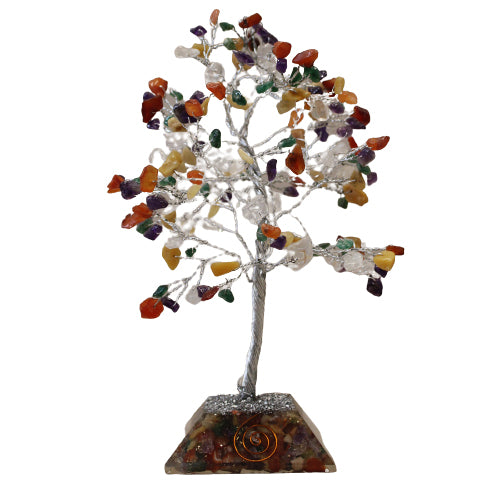 Multi Gemstone Tree With Organite Base