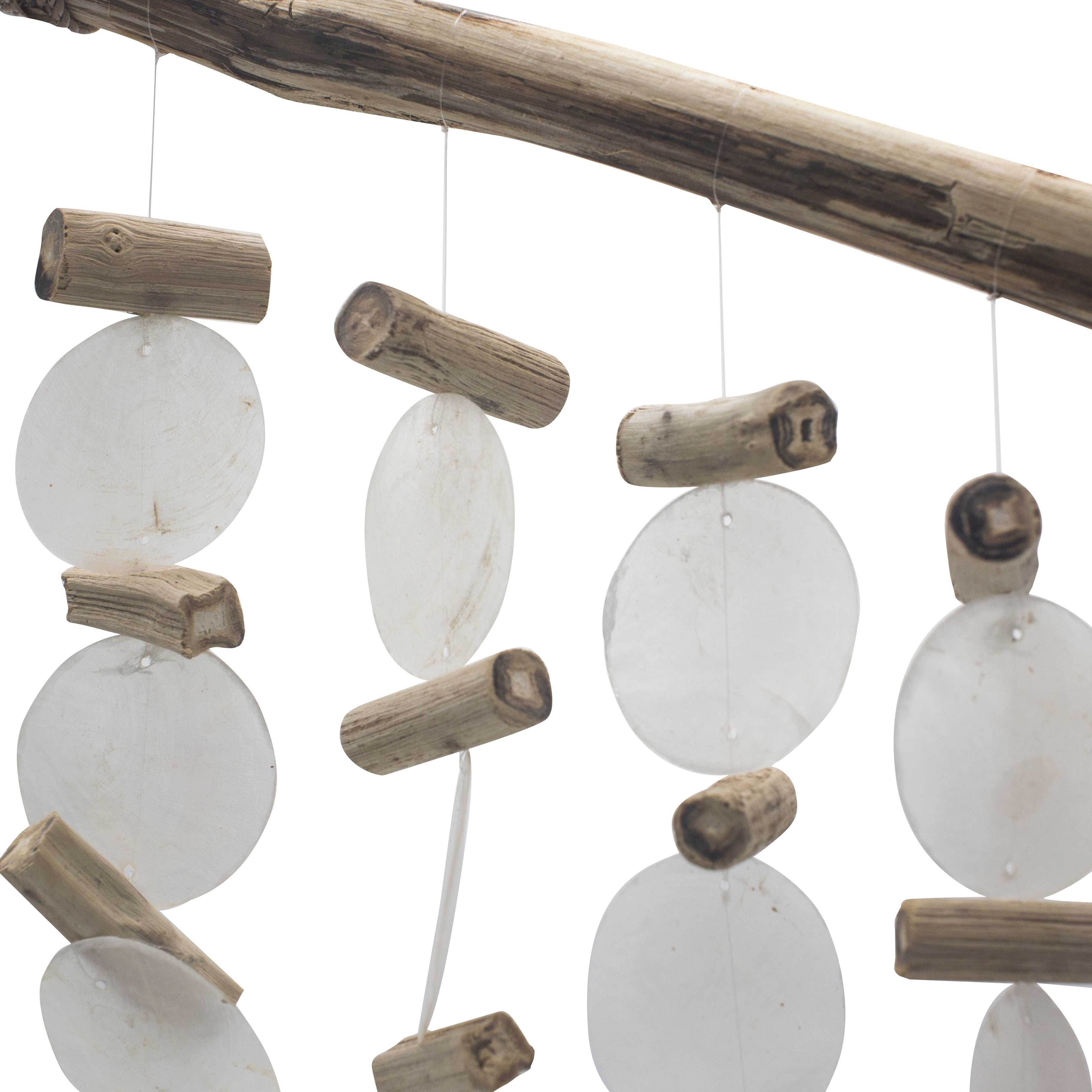 Pearl Effect Driftwood Wind Chimes
