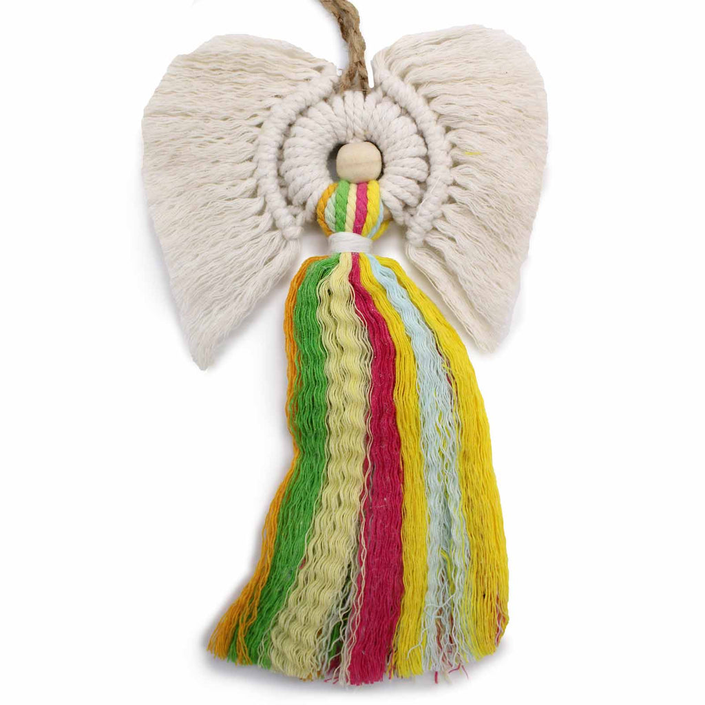 Hati Hati Macrame Angel - Rainbow