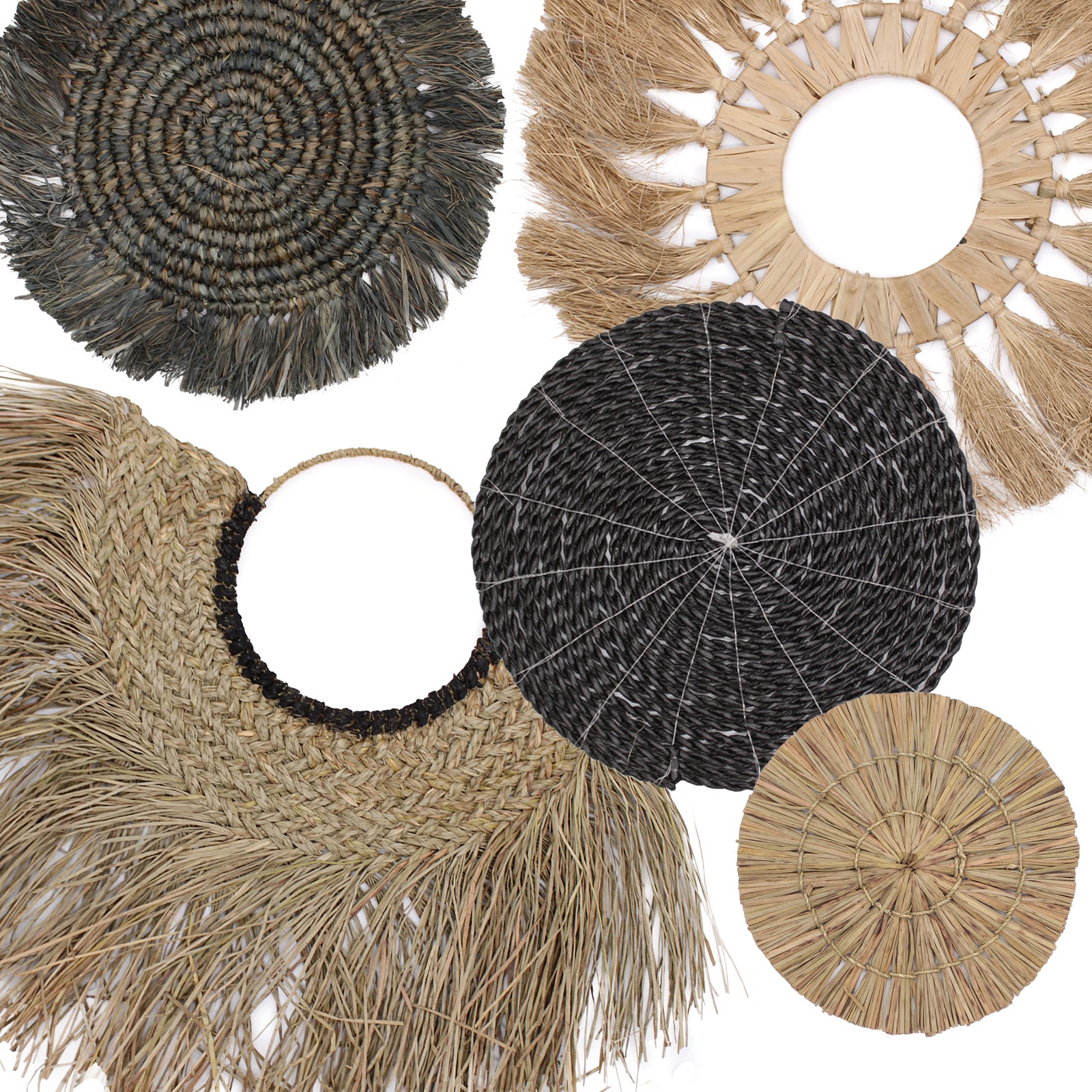 Handwoven Seagrass Natural Wall Art | Multiple Styles Available