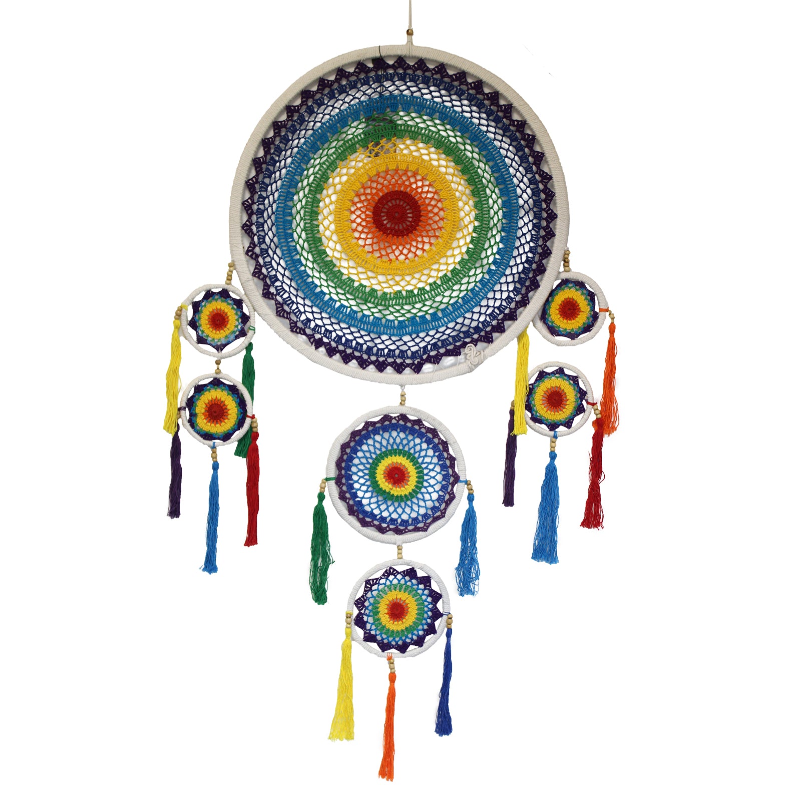 Extra Large Vivid Rainbow Dream Catcher