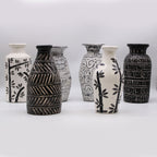 Bamboo Motif Vase From Lombok