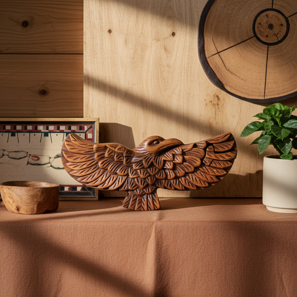 Bali Secret Trinket Storage Box - Eagle