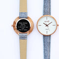 Personalised Ladies Handcrafted Watch By Anaii | Modern Font Engraving | A Personal Gift