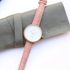 Personalised Ladies Handcrafted Watch By Anaii | Modern Font Engraving | A Personal Gift