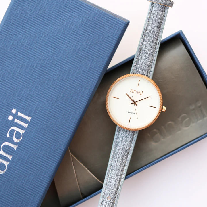 Personalised Ladies Handcrafted Watch By Anaii | Modern Font Engraving | A Personal Gift