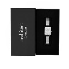 Personalised Ladies Lillie Handcrafted Watch By Architect London | Modern Font Engraving | A Personal Gift