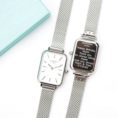 Personalised Ladies Lillie Handcrafted Watch By Architect London | Modern Font Engraving | A Personal Gift