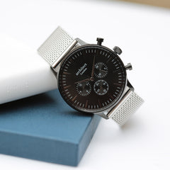 Personalised Men's Motivator Luxury Handcrafted Watch By Architect London | Modern Font Engraving | A Personal Gift