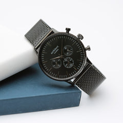 Personalised Men's Motivator Luxury Handcrafted Watch By Architect London | Modern Font Engraving | A Personal Gift