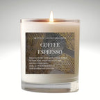 Art Candle Original Clay Artwork Scented Soy Wax in clear glass, Handmade Gift, Wedding Favour, Elegant Home Décor Candle, Luxury Party Bag