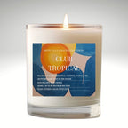 Art Candle Original Clay Artwork Scented Soy Wax in clear glass, Handmade Gift, Wedding Favour, Elegant Home Décor Candle, Luxury Party Bag