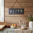 Personalised Flower of the Month Slate Sign | A Beautiful Garden Inspired Keepsake