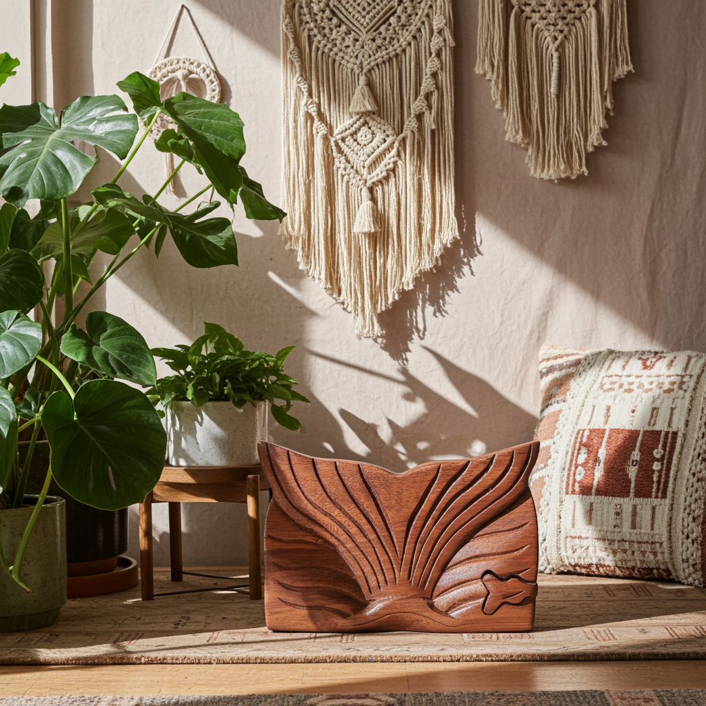 Bali Secret Trinket Storage Box - Whale Tail