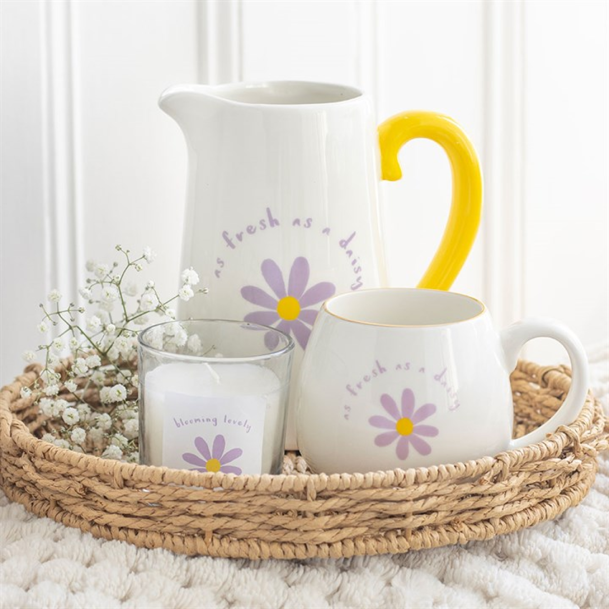 ‘As Fresh as a Daisy’ Mug | 500ml New Bone China Mug | Spring Floral Gift | Mother’s Day & Birthday Present