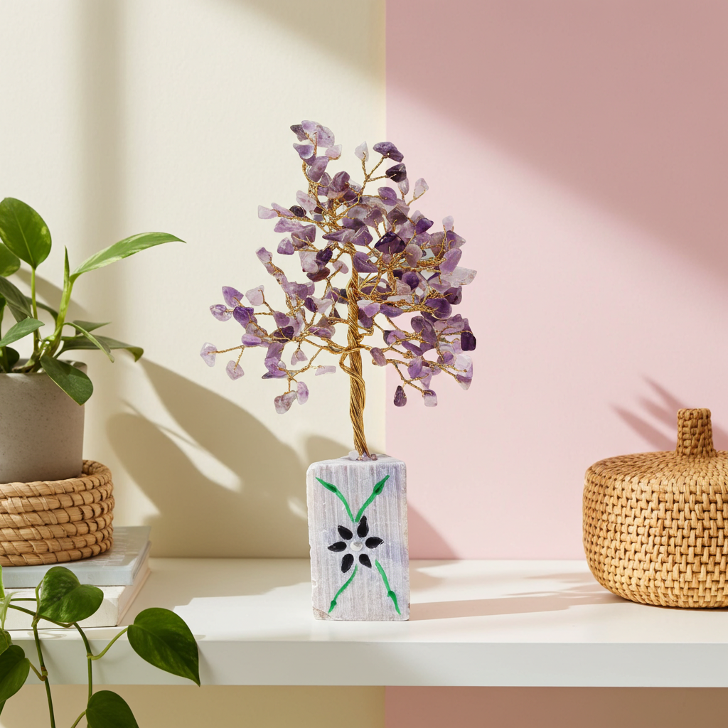 Amethyst Indian Gemstone Tree